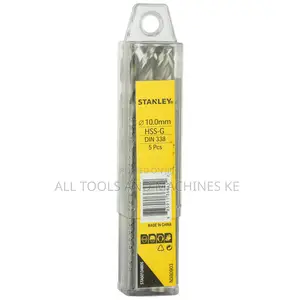 STANLEY 10MM HSS Metal Drill Bits Pack of 5 High Precision