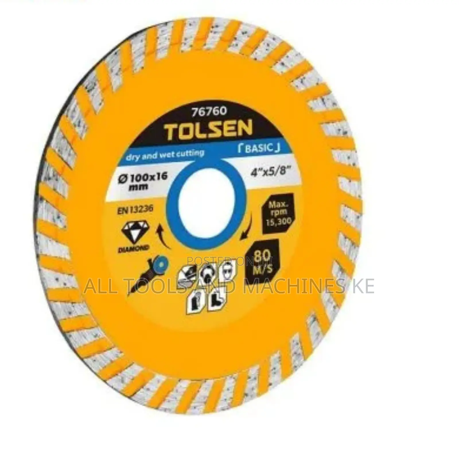TOLSEN Industrial Diamond Cutting Blade 230mm 22.2mm