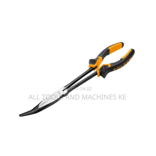 Powerful TOLSEN 45 Degree Long Nose Pliers 280mm 11 Inch Industrial