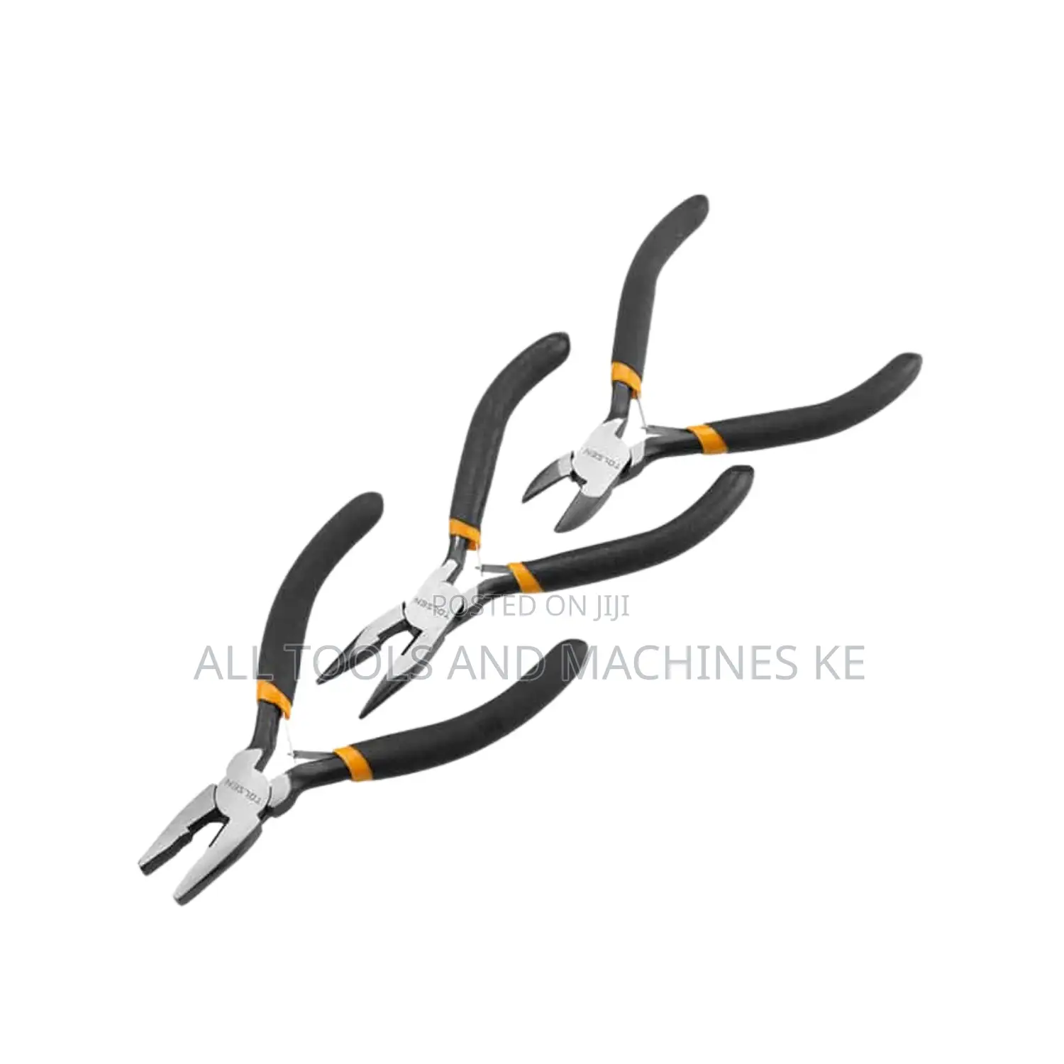 Professional Heavy Duty TOLSEN 3 PCS Mini Pliers Set 115mm Precision