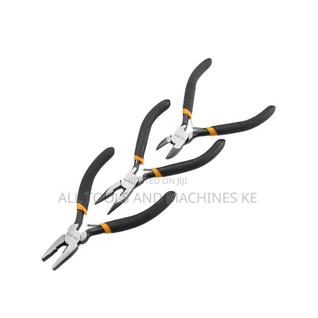 Professional Heavy Duty TOLSEN 3 PCS Mini Pliers Set 115mm Precision