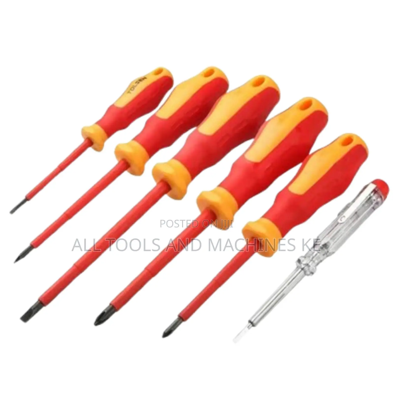 TOLSEN INDUSTRIAL 6PCS VDE Screwdriver Set 1000V Ultimate Professional