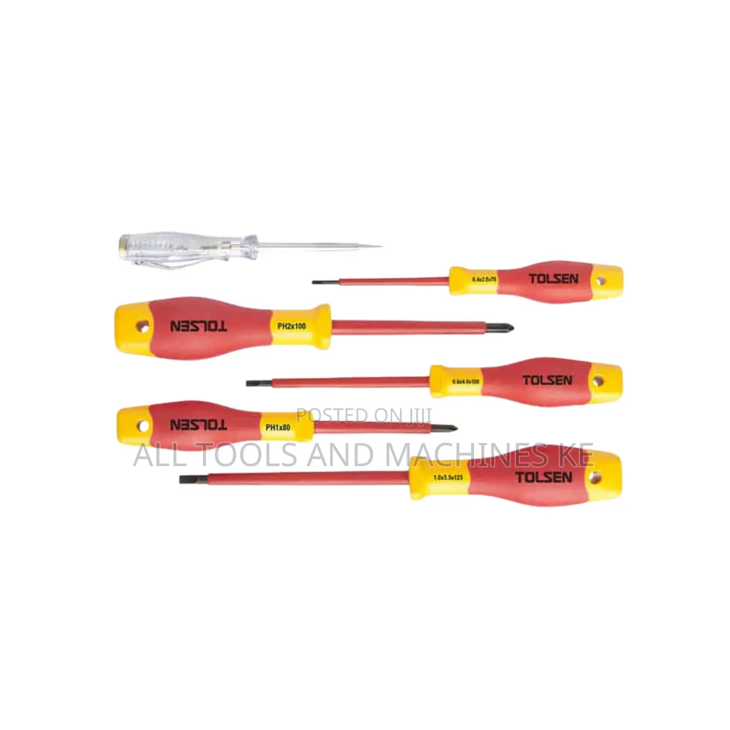 TOLSEN Premium 6PCS Insulated Screwdriver Set Durable Safe
