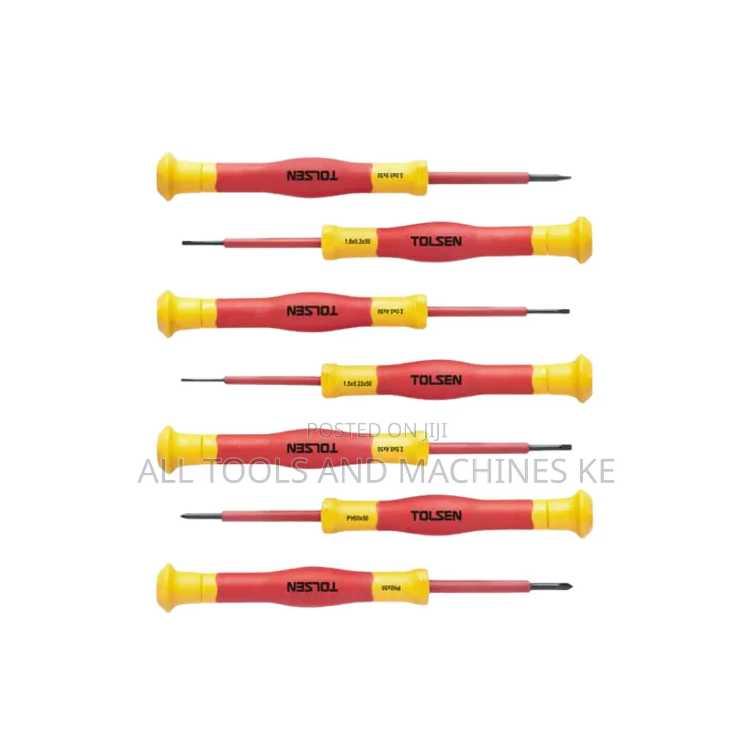 TOLSEN Premium 7PCS Insulated Precision Screwdriver Set Durable Safe