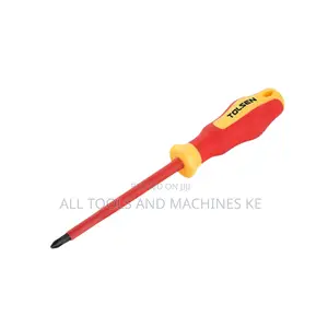 TOLSEN INDUSTRIAL VDE SCREWDRIVER PH2x100mm 1000V CrV