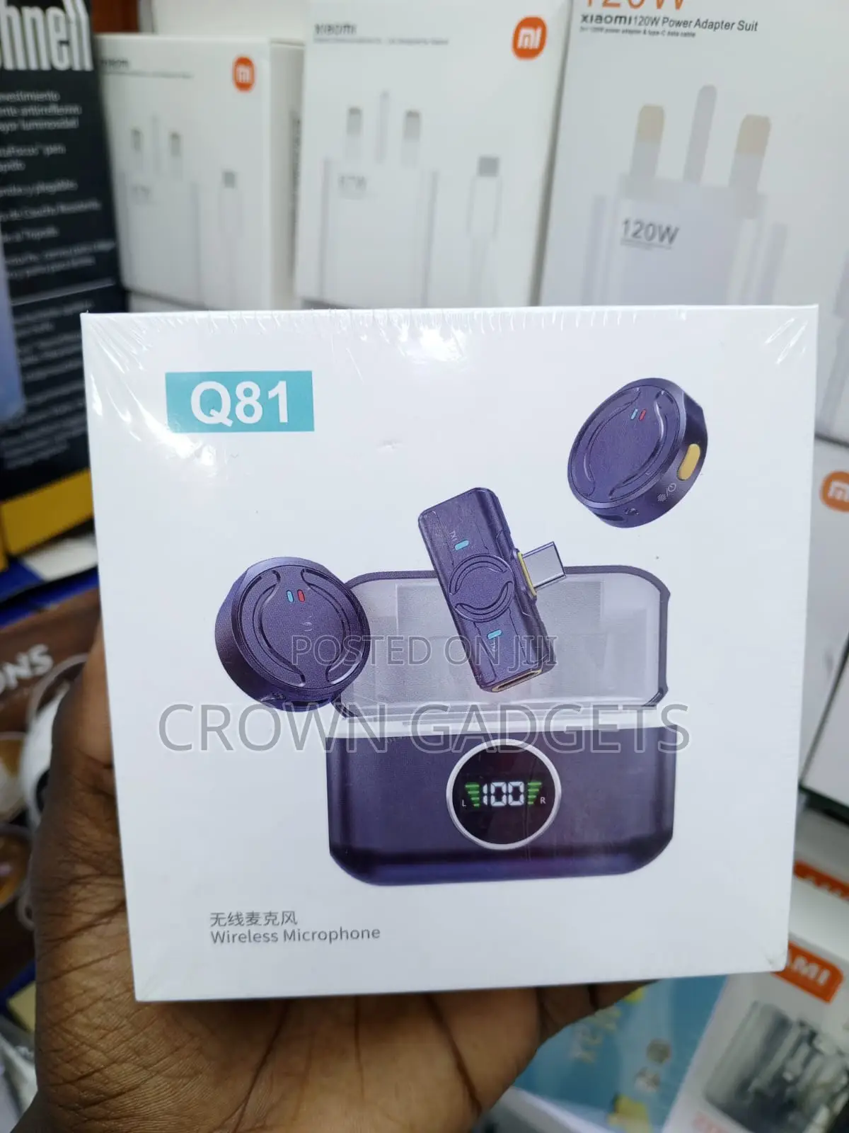 Q81 Magnetic Wireless Lapel Microphone for Vlogging YouTube