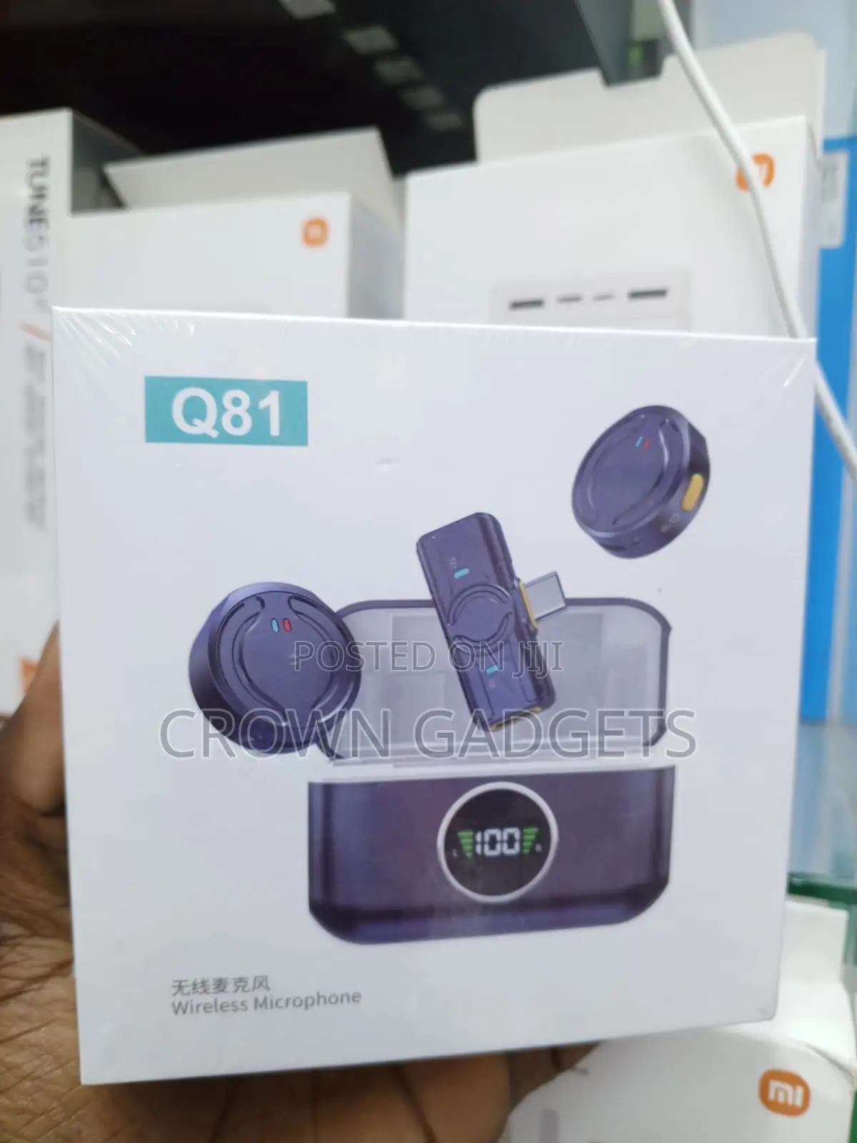 Q81 Magnetic Wireless Lapel Microphone for Vlogging YouTube