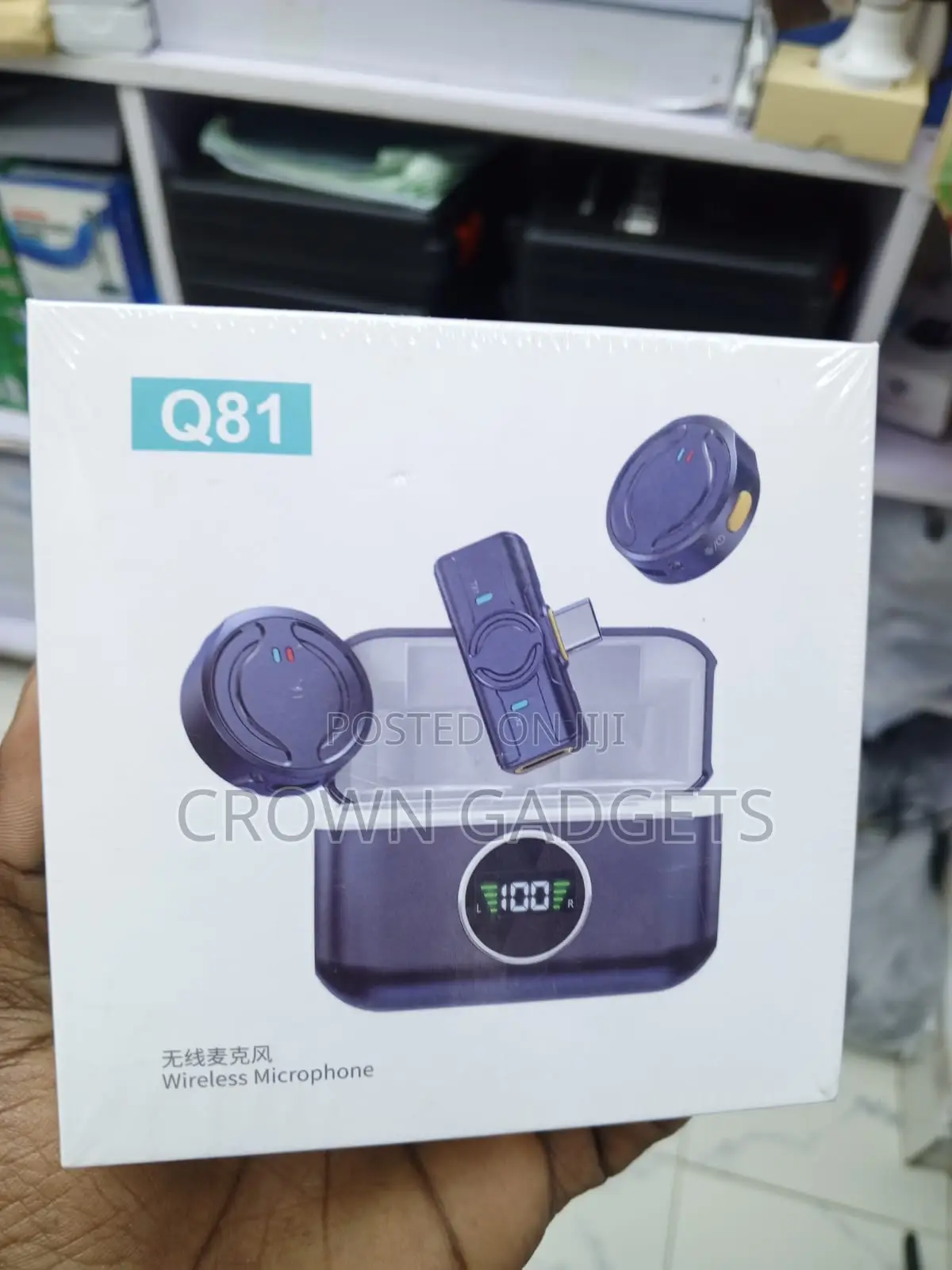 Q81 Magnetic Wireless Lapel Microphone for Vlogging YouTube