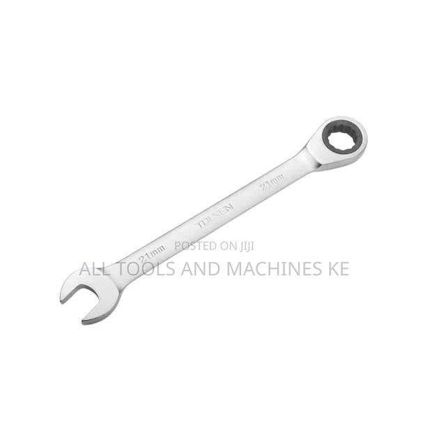 Powerful TOLSEN Fixed Combination Ratchet Spanner 32mm Industrial Tool