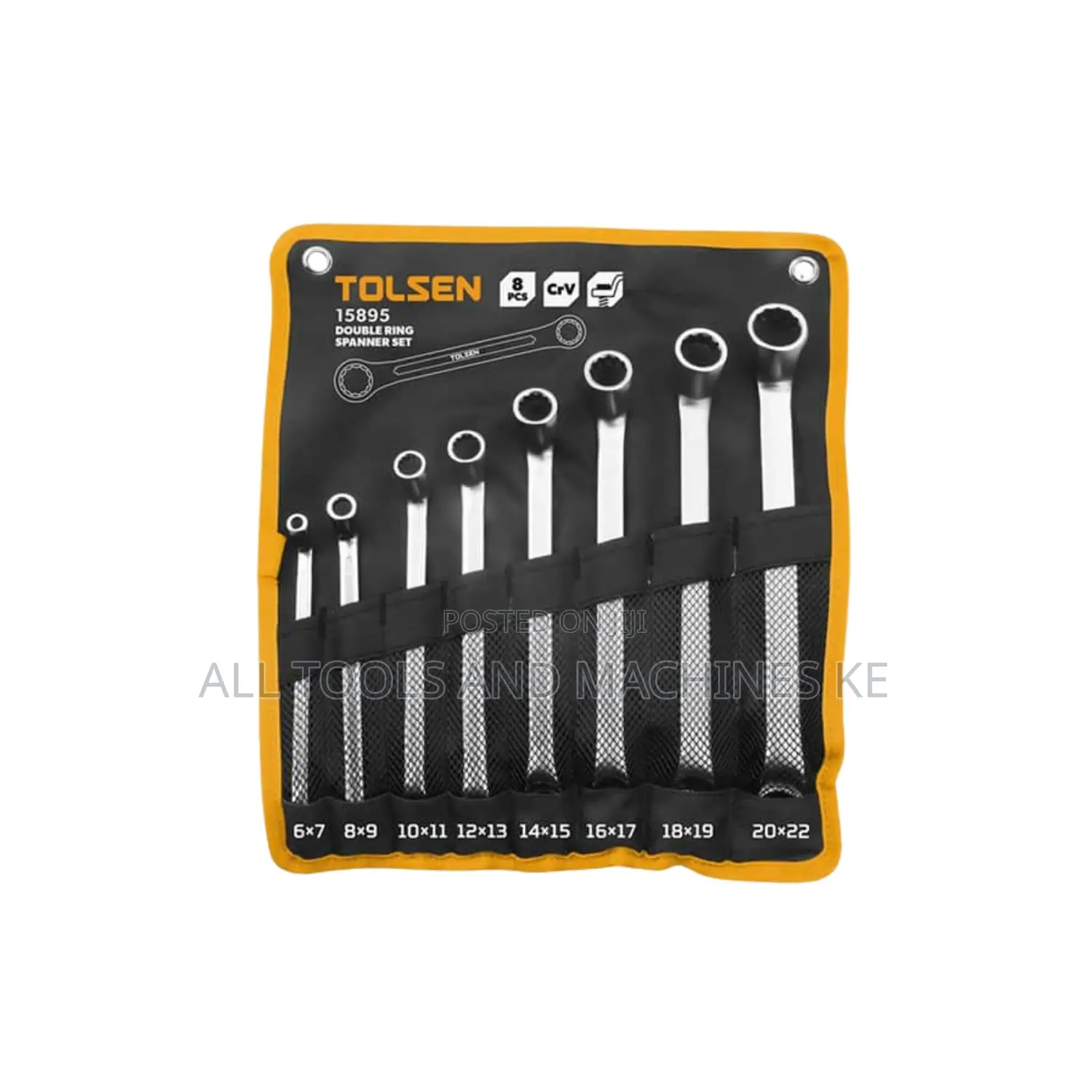 Ultimate Heavy-Duty TOLSEN Industrial Double Ring Spanners Set 6-22mm