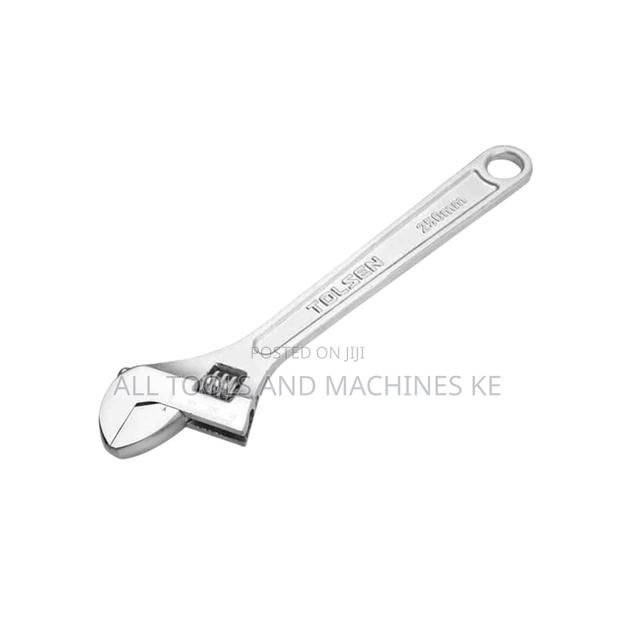 TOLSEN Adjustable Wrench 375mm Powerful 15 Inch Heavy Duty Tool