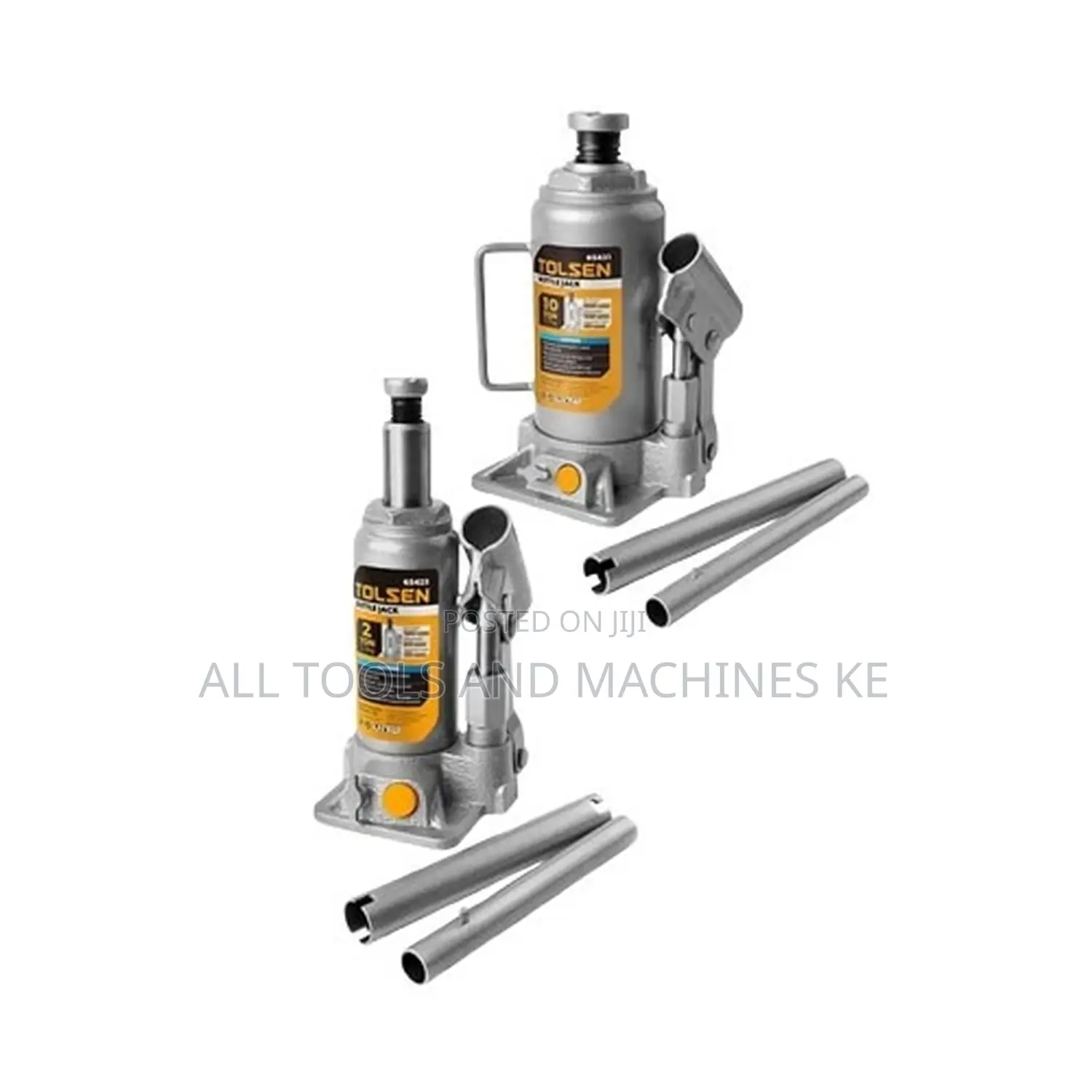 Powerful TOLSEN Hydraulic Bottle Jack 2 Tons Heavy Duty Lifting Tool