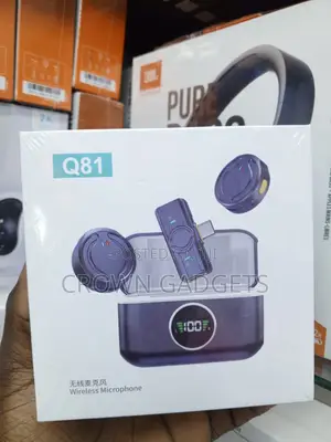 Q81 Portable Wireless Lavalier Mic With Charging Case