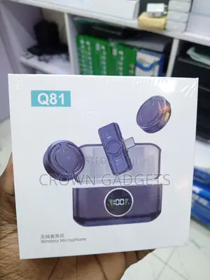 Q81 Portable Wireless Lavalier Mic With Charging Case