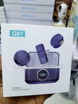 Q81 Portable Wireless Lavalier Mic With Charging Case