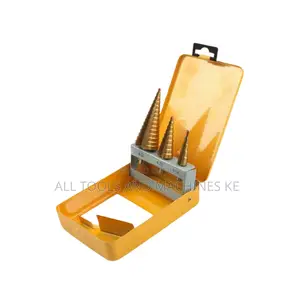 TOLSEN 3PCS Titanium Coated Step Drill Bits Set