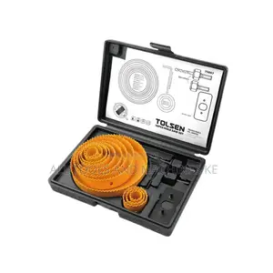 TOLSEN 16PCS Hole Saw Set – Ultimate Heavy-Duty Precision Cutting Kit