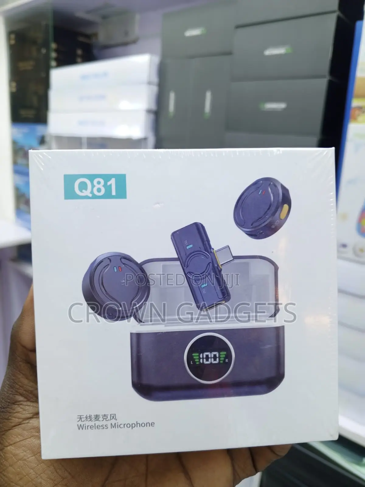 Q81 Plug Play Wireless Mic for Phone Video Recording