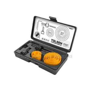 TOLSEN 8PCS Hole Saw Set – Ultimate Precision Cutting Kit for Wood