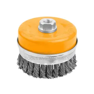 TOLSEN Cup Twist Wire Brush with Nut (Heavy Duty)