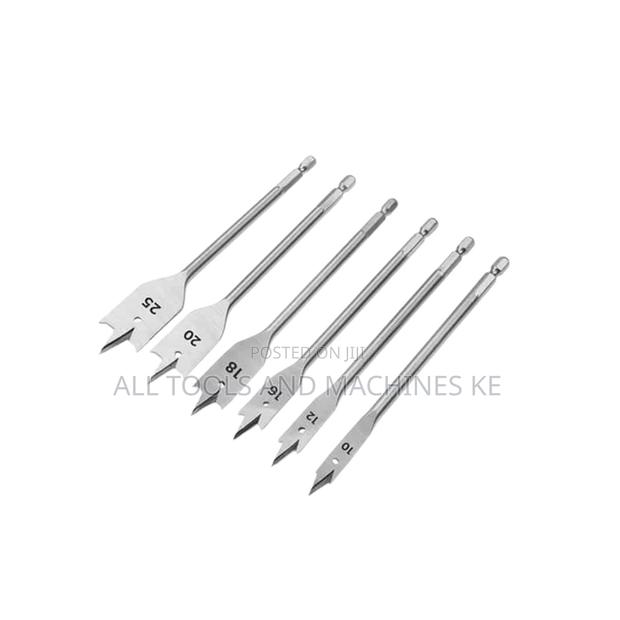 Premium TOLSEN 6PCS FLAT WOOD BITS SET 10,12,16,18,20,25mm