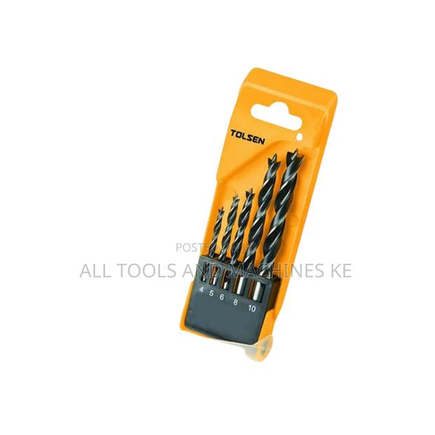 Premium TOLSEN 5PCS WOOD DRILL BITS SET 4 – 10mm