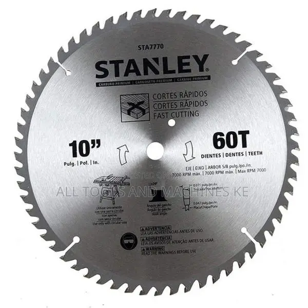 STANLEY 10 INCH 60T SAW BLADE Reliable Precision Durable Tool