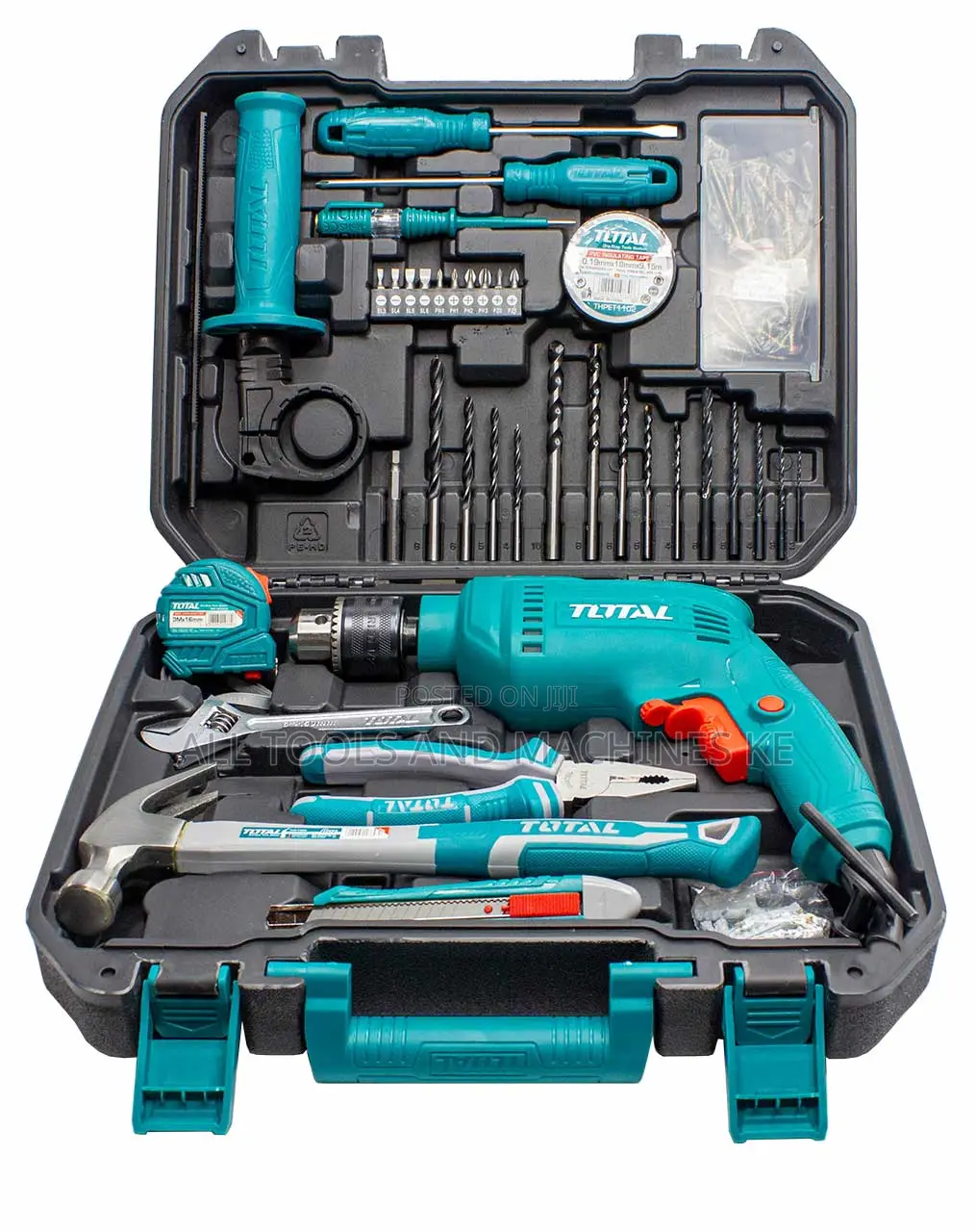 TOTAL 115 Pcs Tools Set THKTHP1152 Ultimate Professional Hand Tool Kit
