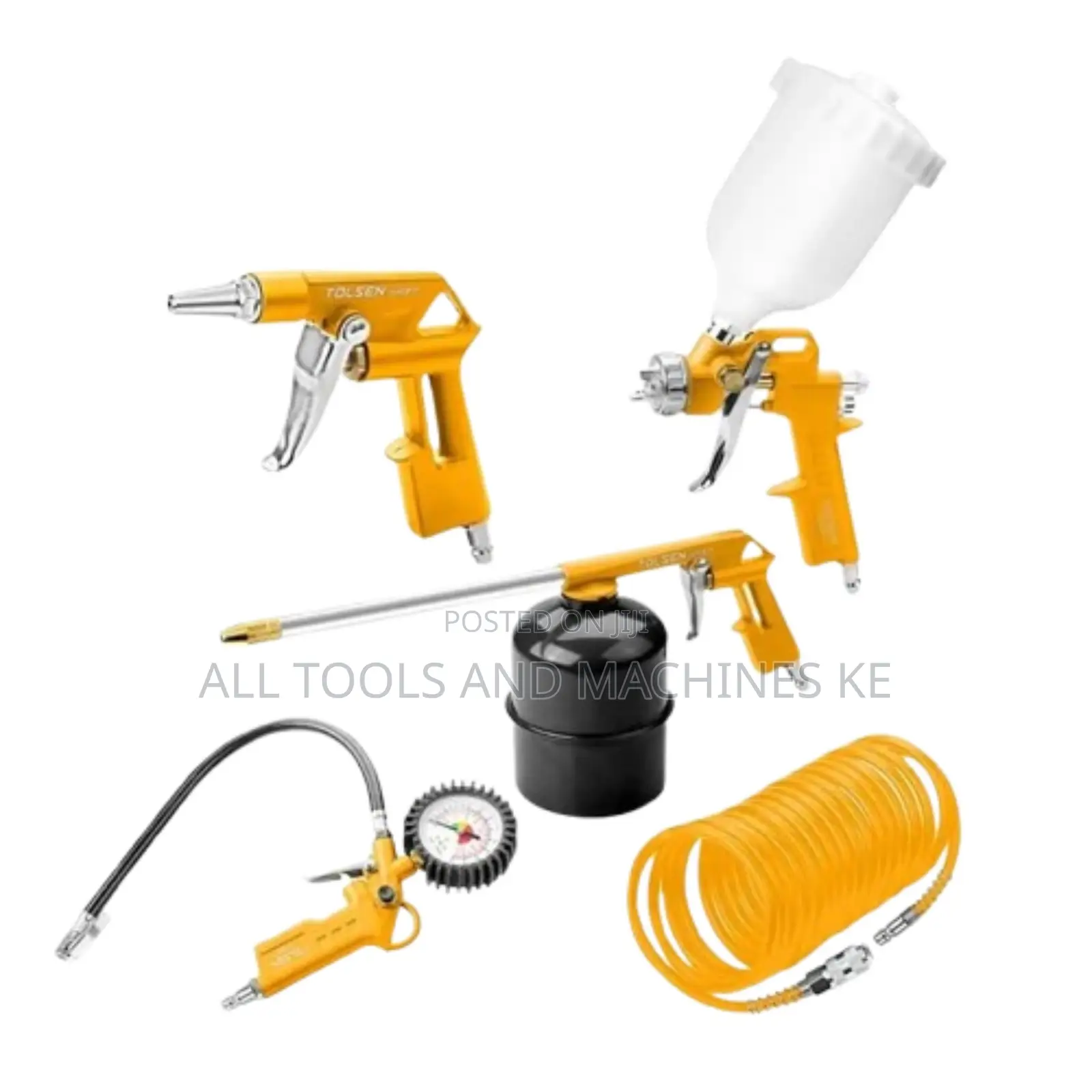 TOLSEN 5PCS Air Tools Kit – Ultimate Heavy-Duty Pneumatic Starter Set