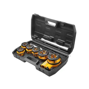 Powerful TOLSEN Industrial 9PCS Pipe Threading Set for Ultimate