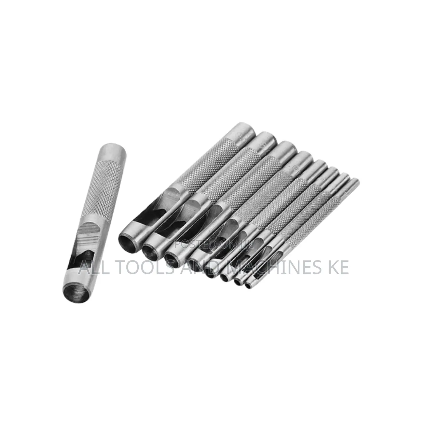 TOLSEN 9PCS Leather Puncher Set Carbon Steel Hardened Professional