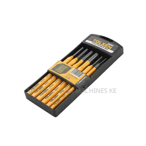 TOLSEN Industrial 6 PCS Punch Set CrV HRC56-62 Heavy Duty Professional