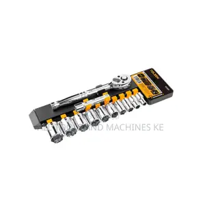 Powerful 12PCS 3/8 Inch Ratchet Handle with Sockets Set TOLSEN