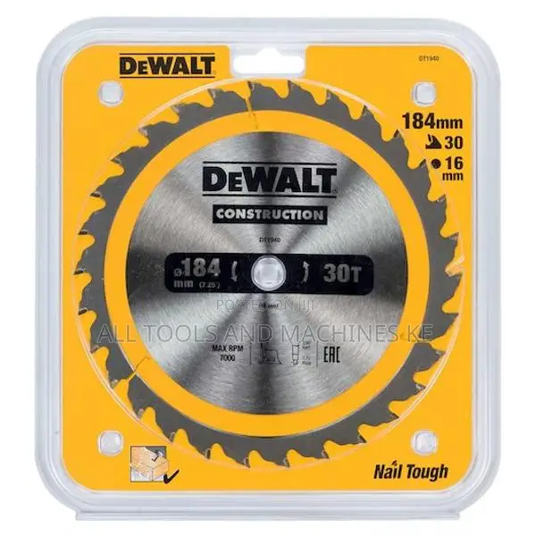 DEWALT CIRCULAR SAW BLADE 184X16MM 30T AC High Performance Durable