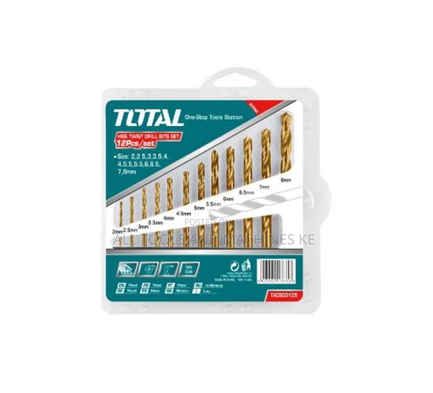 12PCS HSS Twist Drill Bits Set TACSD0125