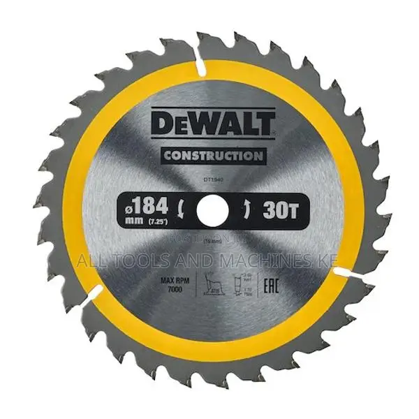 DEWALT CIRCULAR SAW BLADE 184X16MM 30T AC High Performance Durable