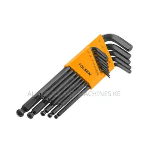TOLSEN 13PCS Ball Point Long Arm Hex Key Set Inch 0.05 to 3/8