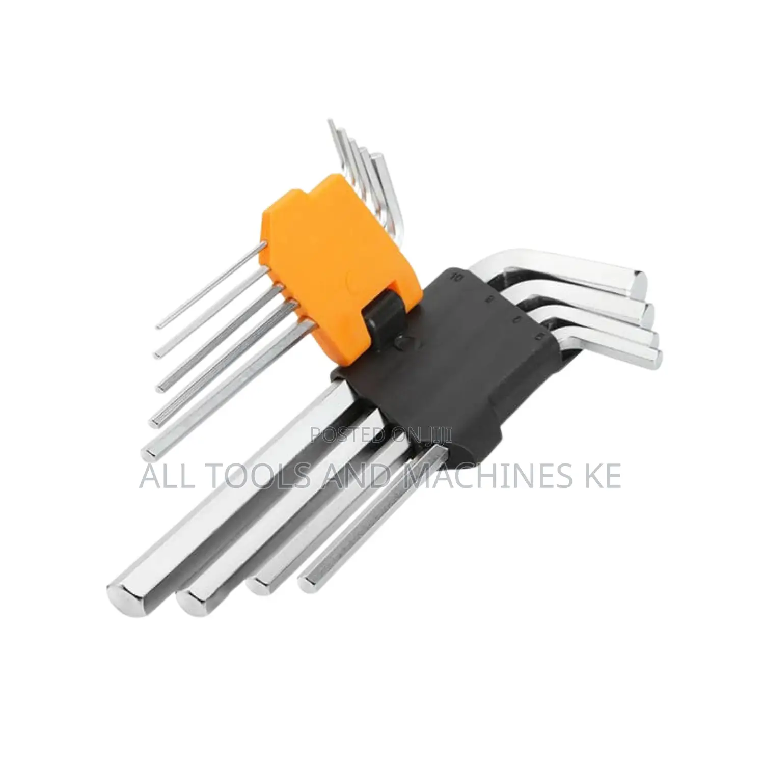 TOLSEN 9PCS Long Arm Hex Key Set 1.5 – 10mm CrV