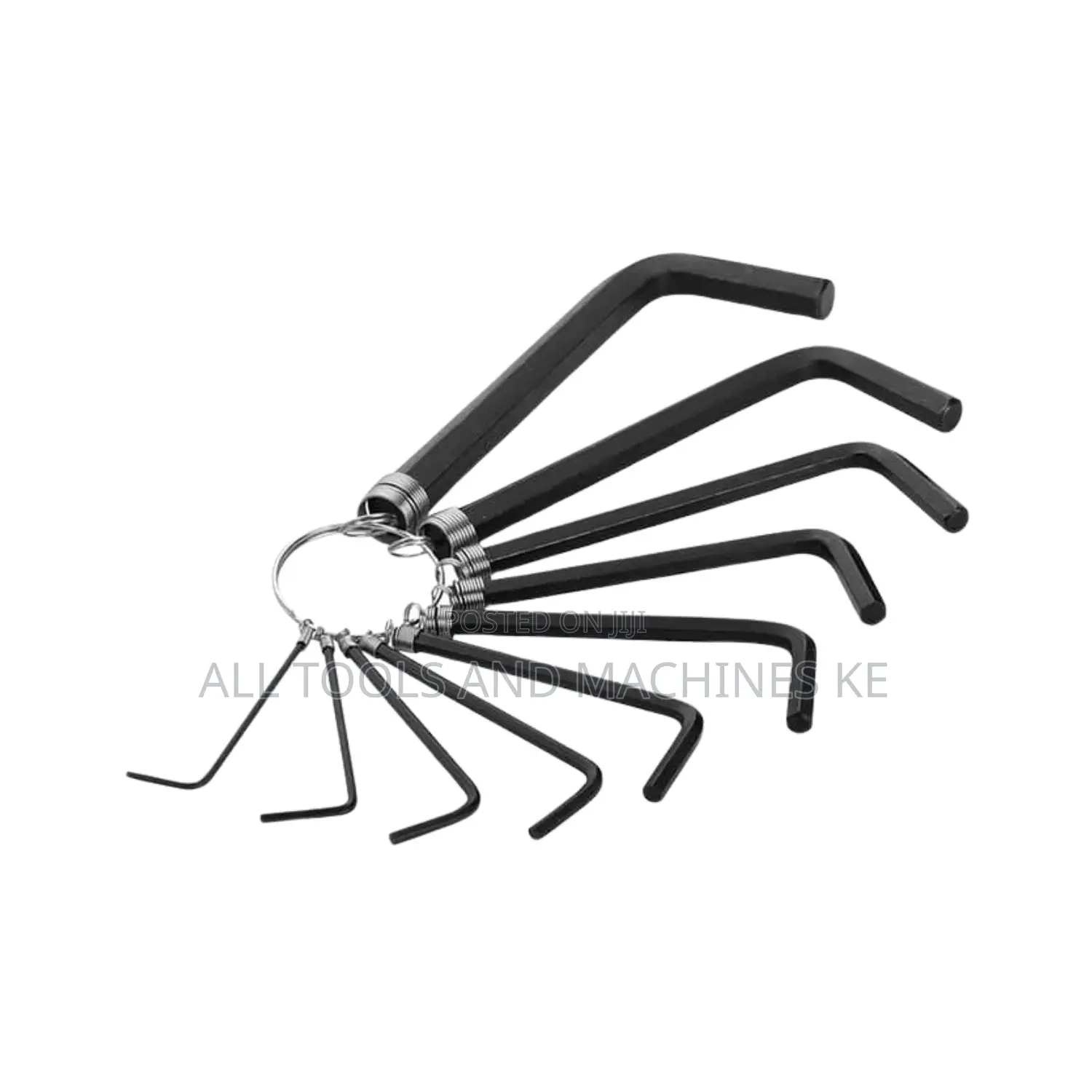 TOLSEN 10PCS Hex Key Set on Ring 1.5 – 10mm