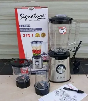 Signature 3in1 Electric BLENDER With GRINDER (600W Super Powerful)
