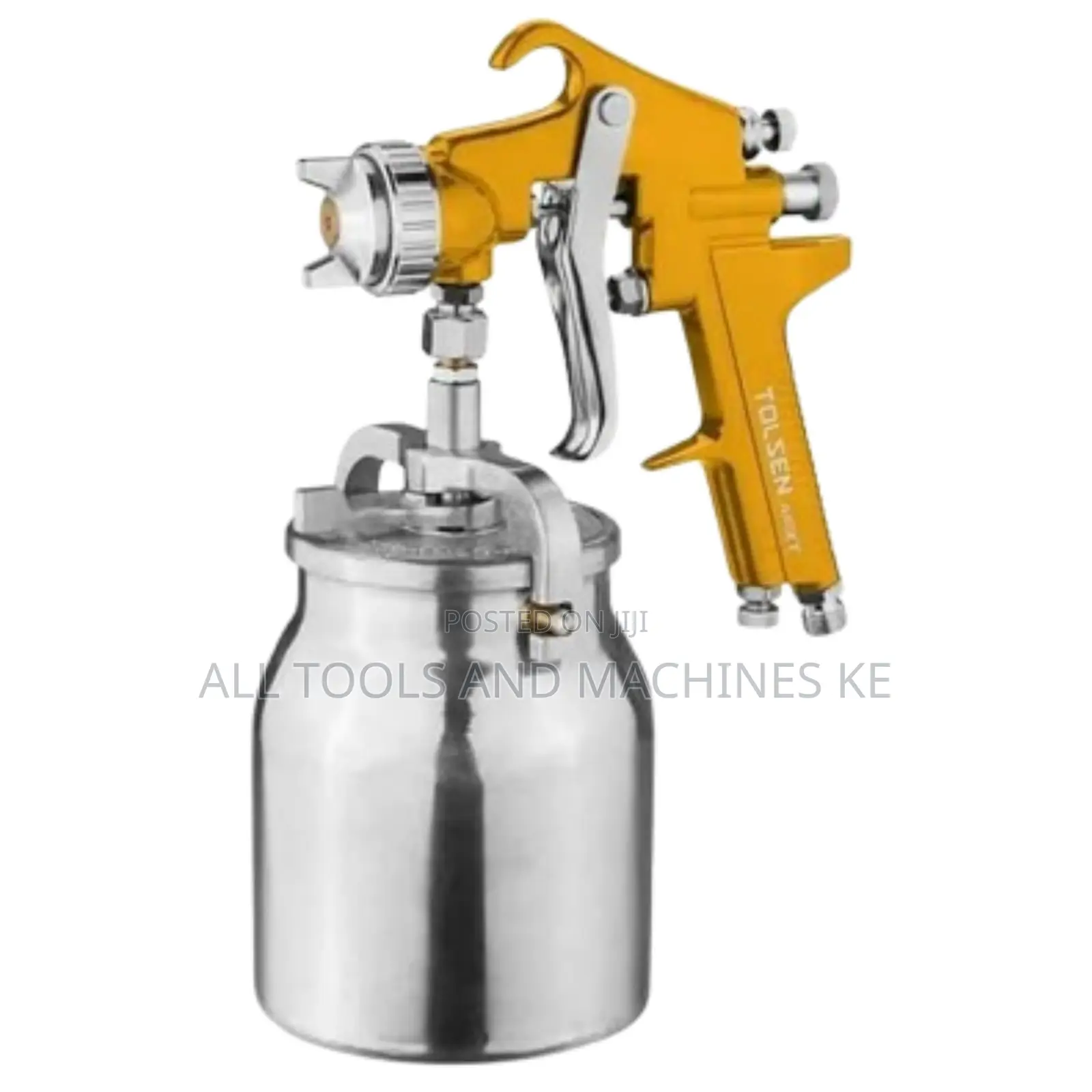 TOLSEN Air Spray Gun 1000ml Stainless Steel Bottom Cup