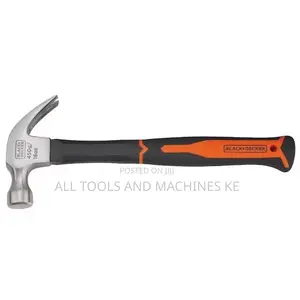 BLACK AND DECKER 16 OZ FIBREGLASS HANDLE CLAW HAMMER Ultimate RUBBER