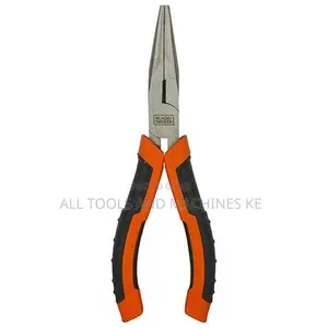 BLACK AND DECKER 160MM LONG NOSE PLIERS HEAVY Ultimate ERGONOMIC GRIP