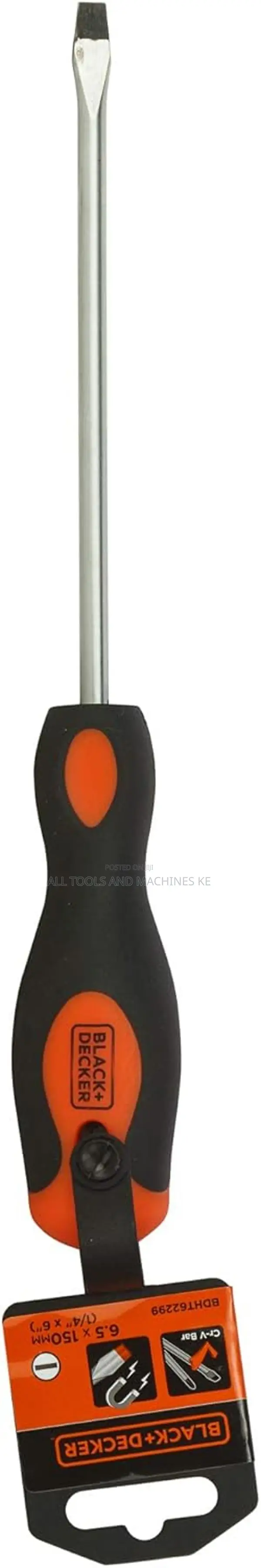 BLACK AND DECKER 6.5 X 150MM SCREWDRIVER Ultimate MAGNETIC SOFT GRIP