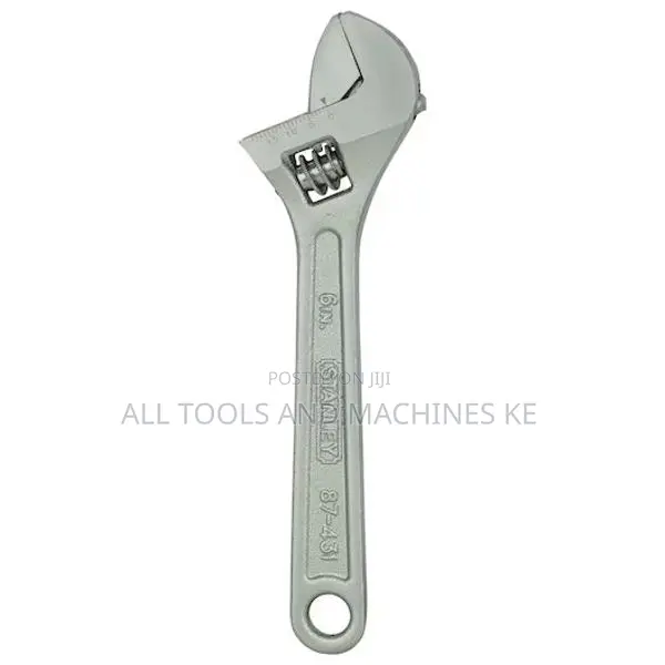 Stanley Adjustable Wrench 150mm Powerful Precision Chrome Tool