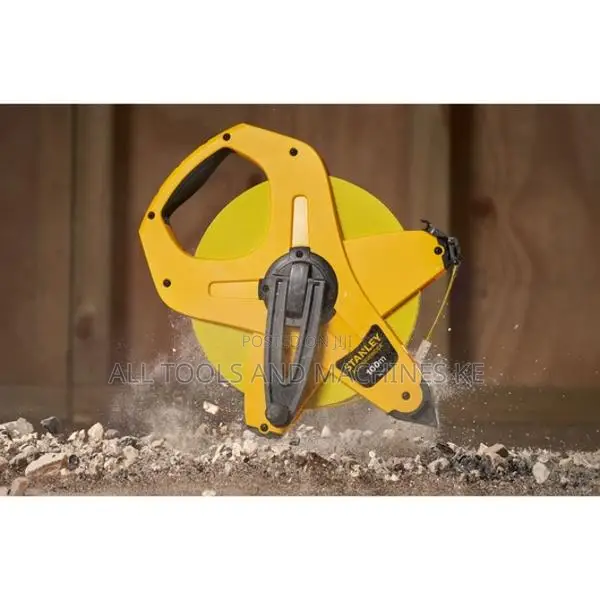 STANLEY PowerWinder Fibre Glass 100M Tape Durable Long Measuring Tool