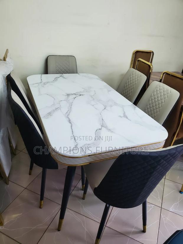 Luxury Marbletop 6-Seater Dining Set