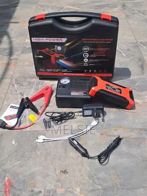 Car Jump Starter 12V With Built-in Air Compressor Emergency Power