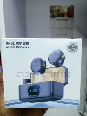 Q8 Dual Clip-on Wireless Mic With Battery Display Charging Case