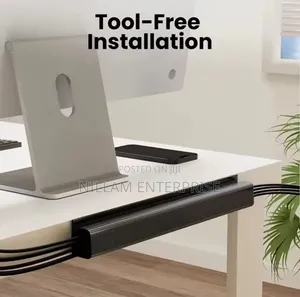 PVC Under-Desk Cable Management Tray 40cm